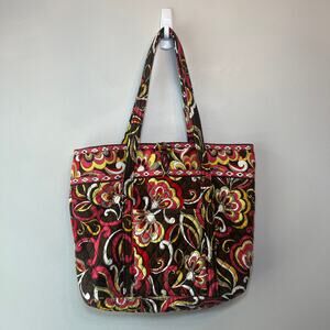 Vera Bradley Puccini Print Cotton Quilted Large Tote Shoulder Bag Purse